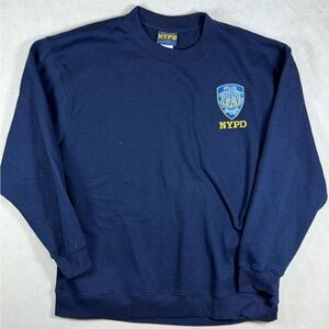 Official NYPD New York Police Department 2XL Vintage Blue Men's Sweater